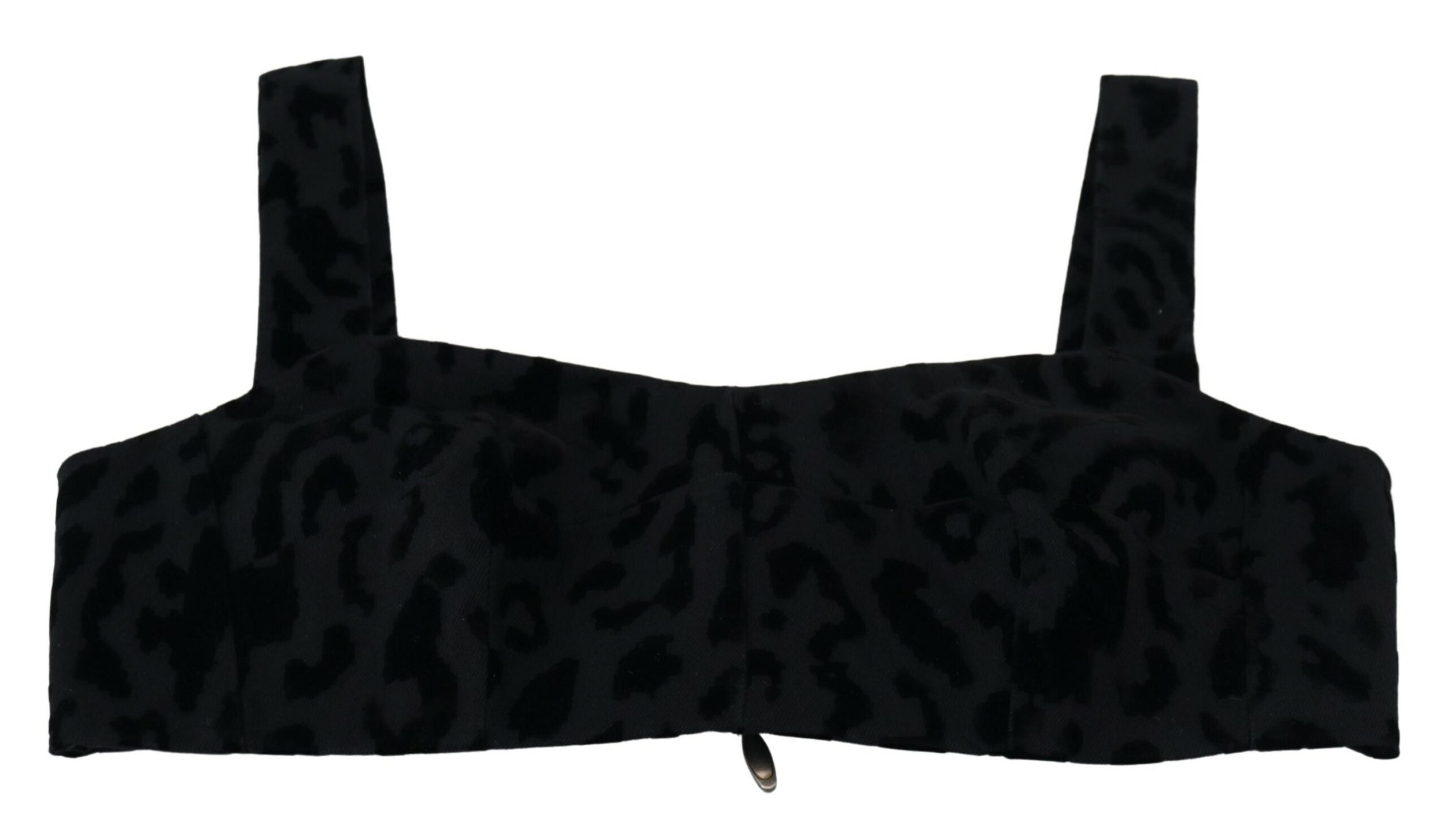 Dolce &amp; Gabbana Elegantes schwarzes Bustier-Korsett-Oberteil aus Baumwollmischung