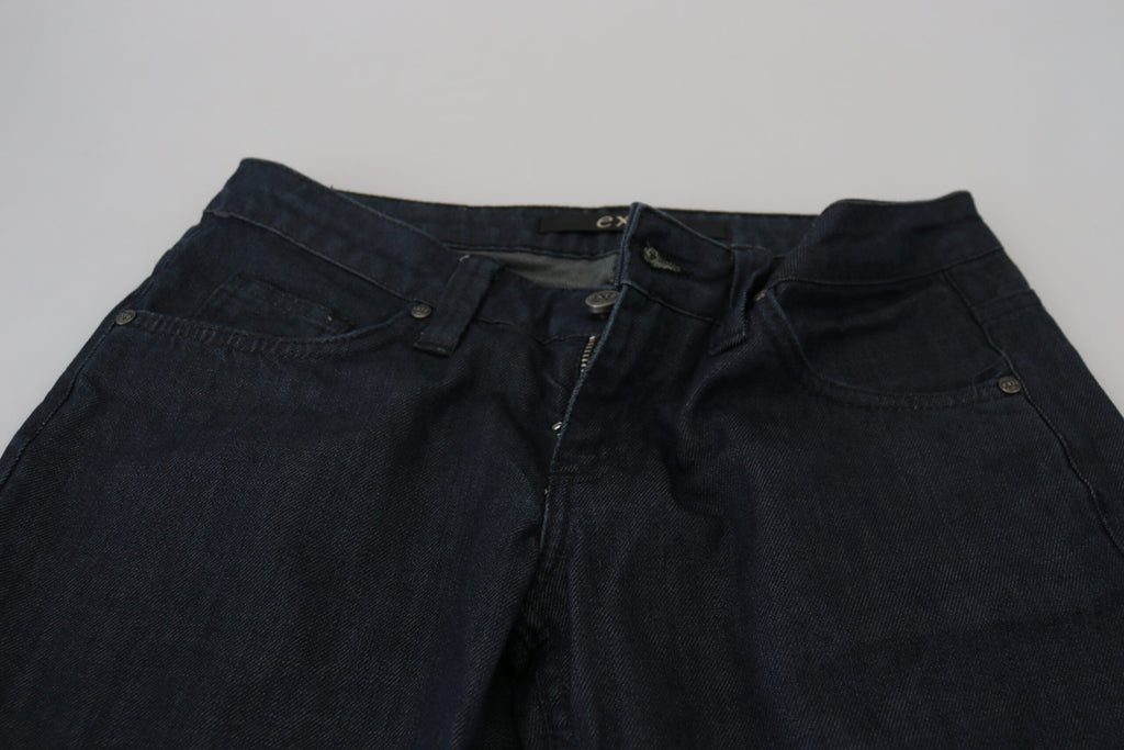 Jean droit taille basse bleu foncé Exte Chic