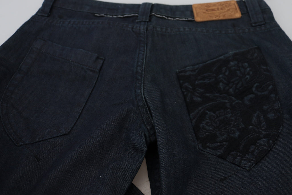 Jean droit taille basse bleu foncé Exte Chic