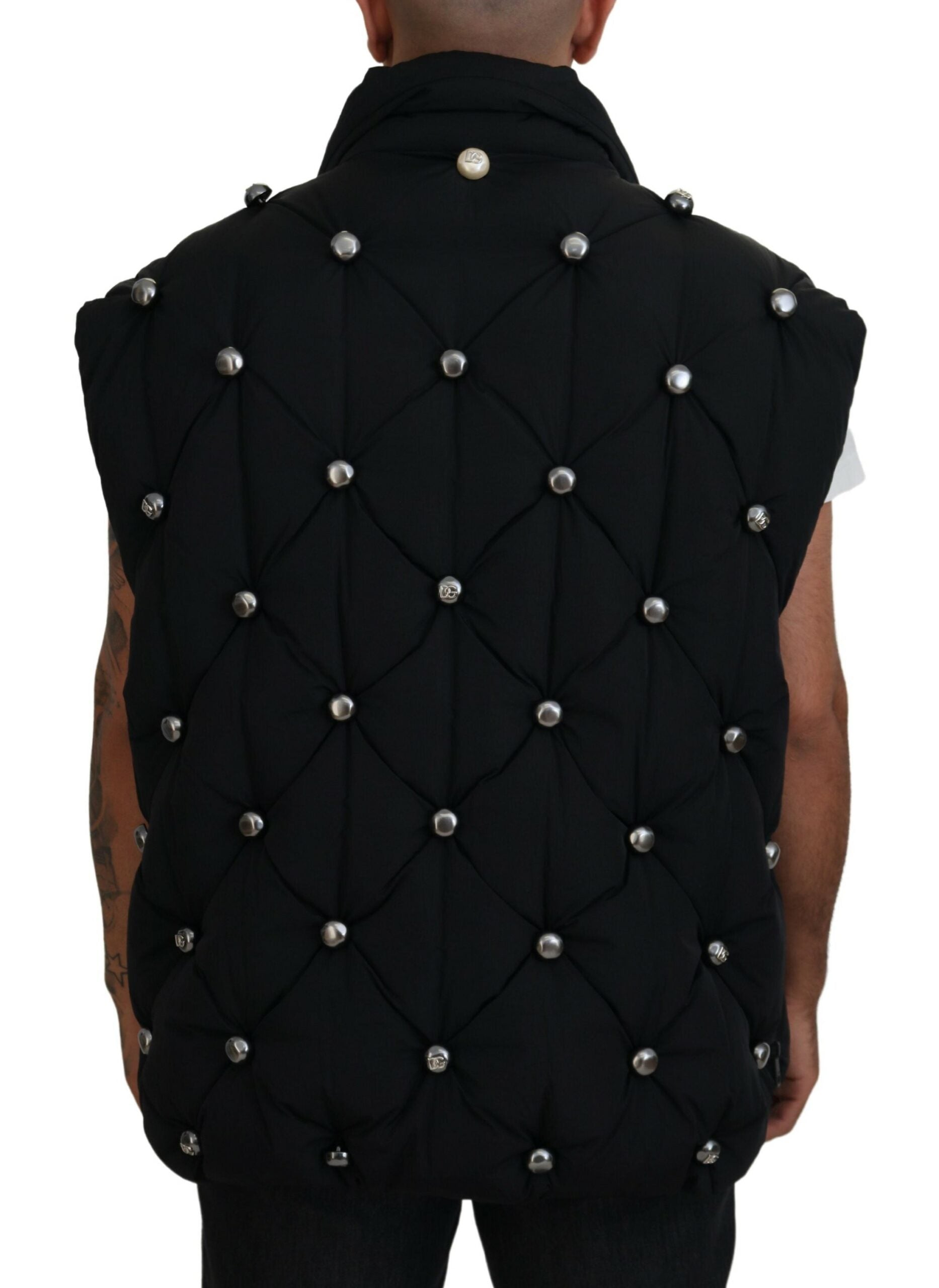 Dolce &amp; Gabbana Elegante schwarze ärmellose Weste