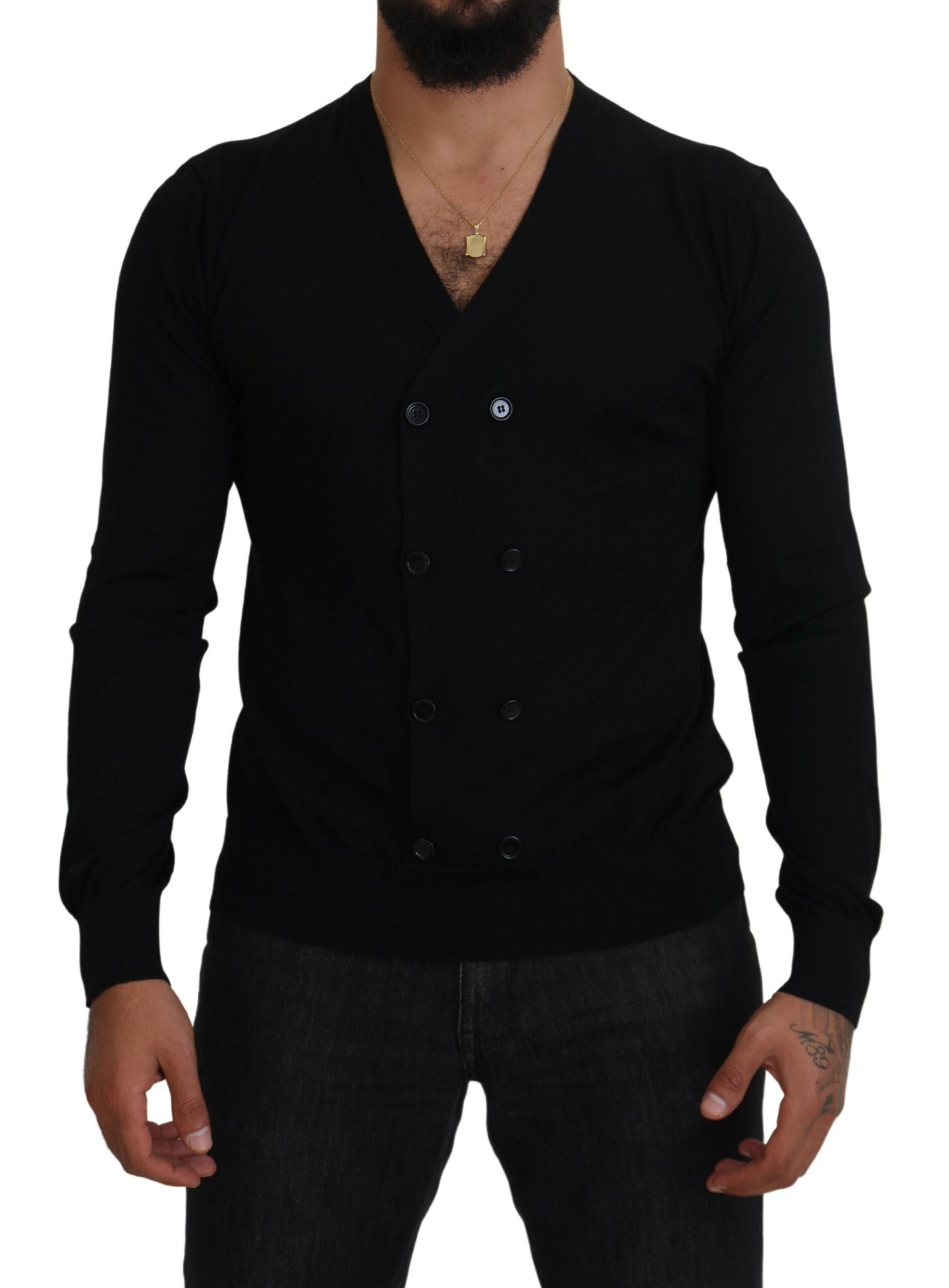 Pull cardigan élégant en cachemire Dolce &amp; Gabbana