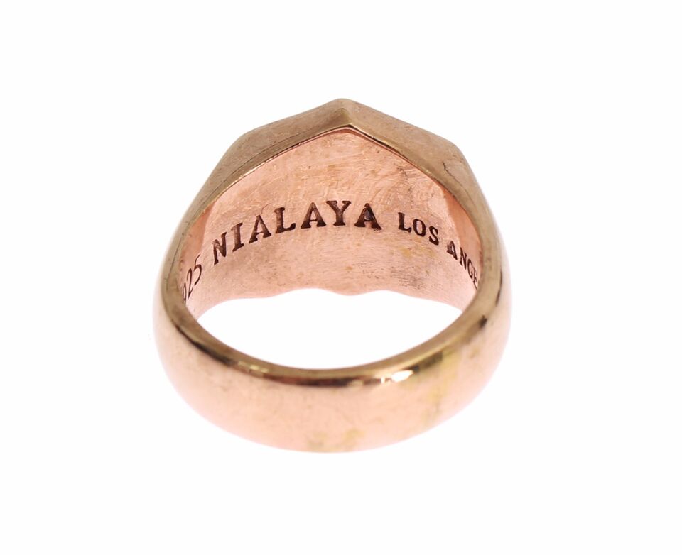 Nialaya Chic – Ring aus Sterlingsilber mit Roségoldbeschichtung