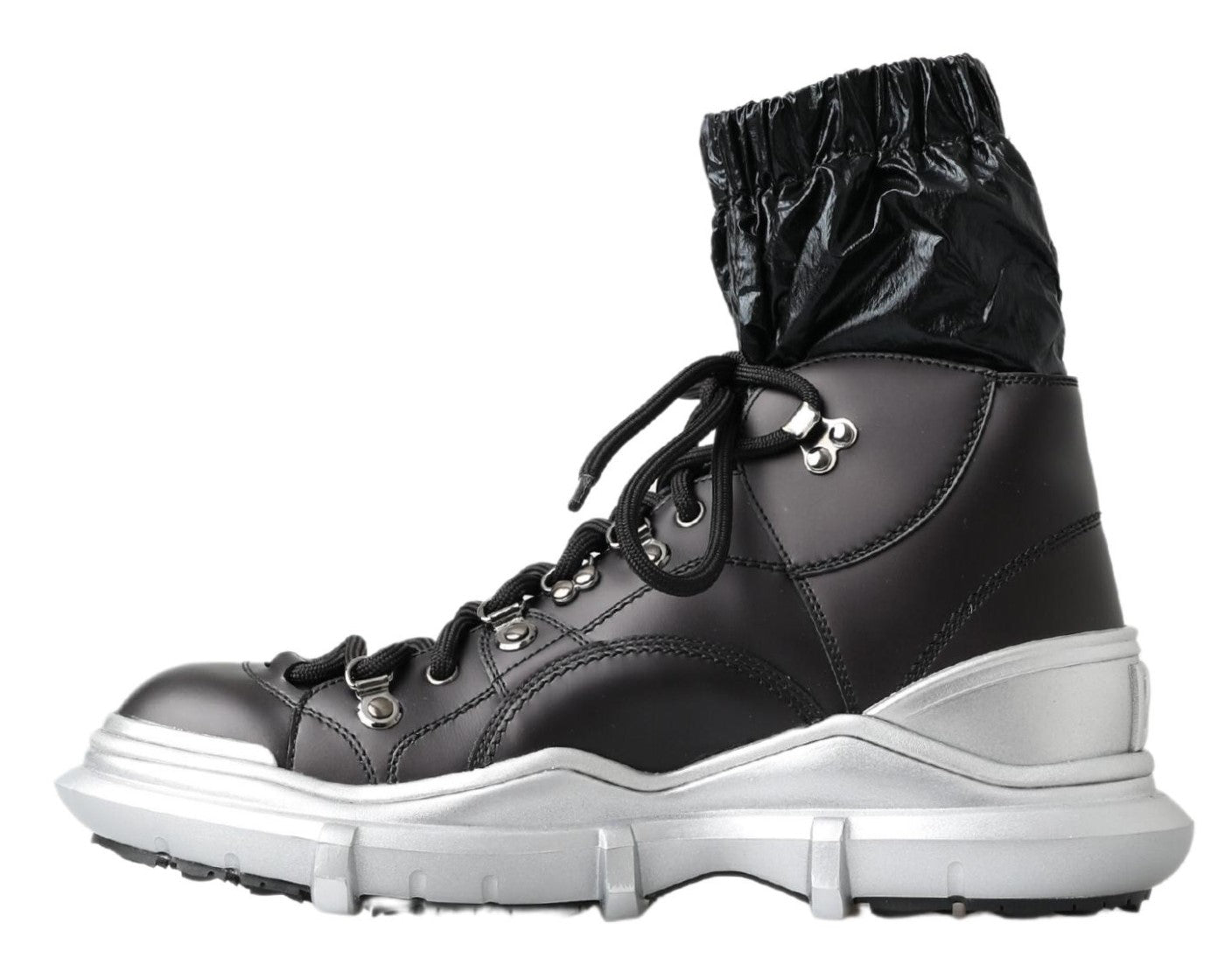 Dolce &amp; Gabbana – Schwarze High-Top-Sneaker-Booties