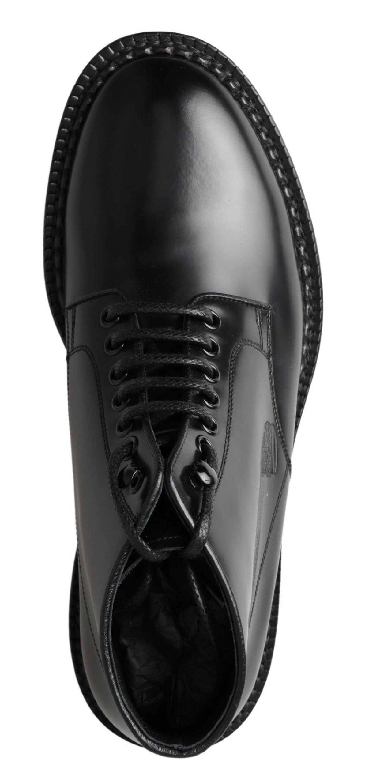 Dolce &amp; Gabbana Elegante schwarze Lederstiefel für Herren