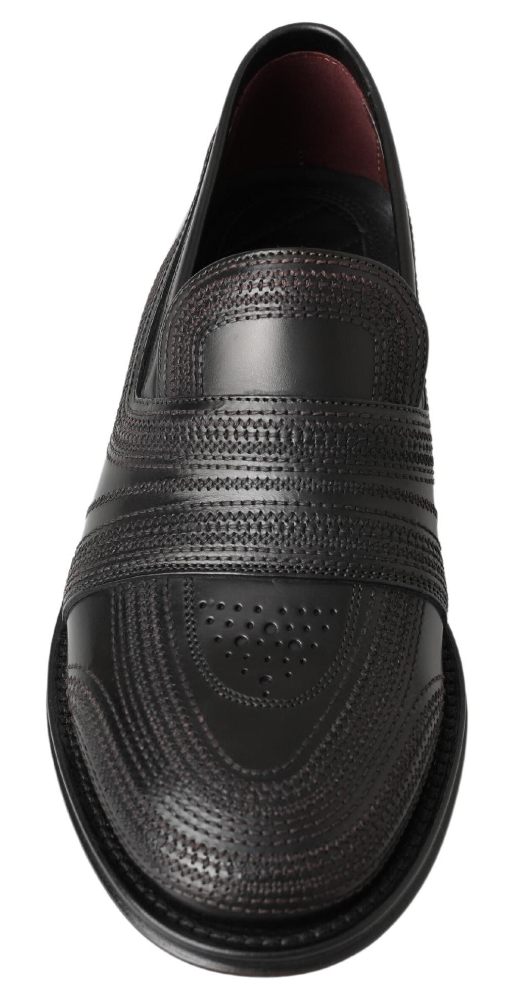 Mocassins élégants en cuir noir Dolce &amp; Gabbana