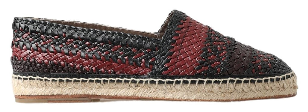 Espadrilles élégantes en cuir tressé Dolce &amp; Gabbana