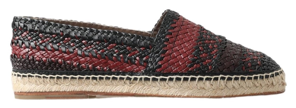 Espadrilles élégantes en cuir tressé Dolce &amp; Gabbana