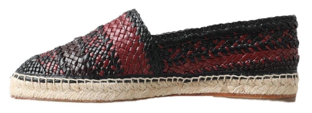 Espadrilles élégantes en cuir tressé Dolce &amp; Gabbana