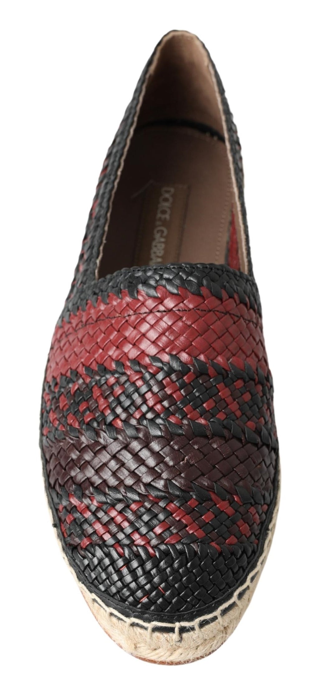 Espadrilles élégantes en cuir tressé Dolce &amp; Gabbana