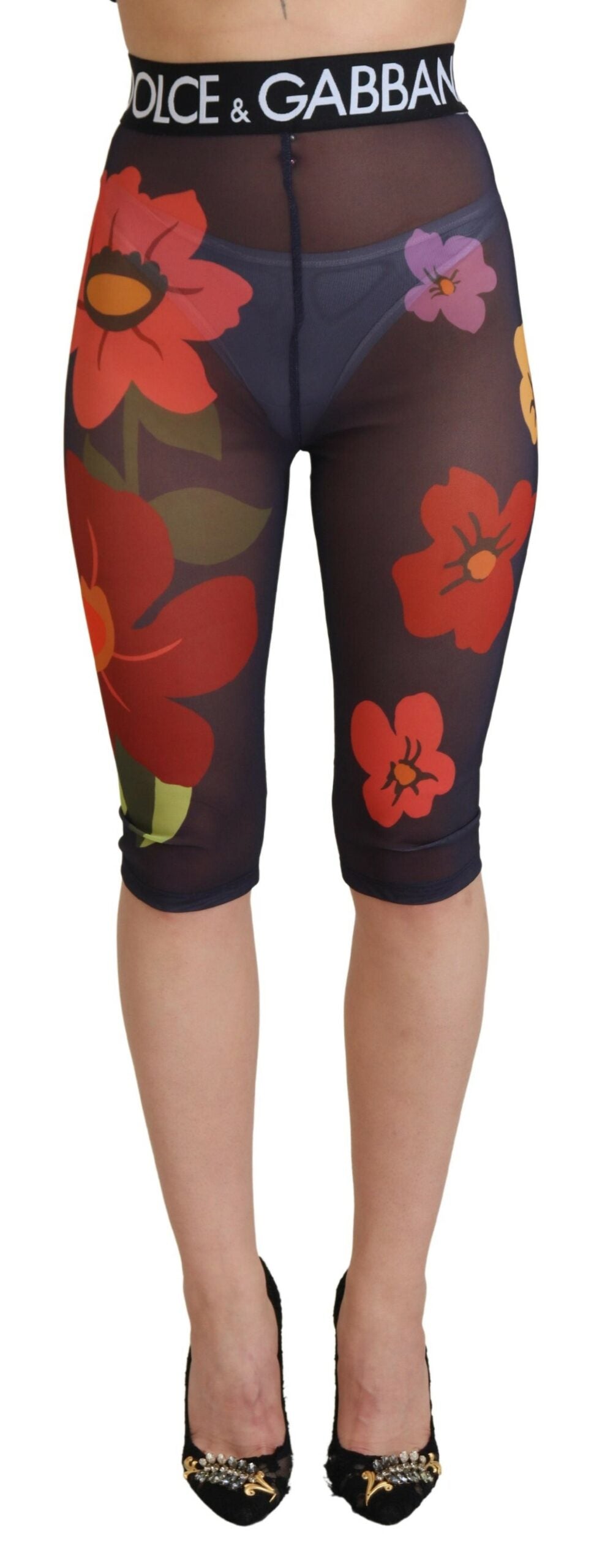 Dolce &amp; Gabbana - Leggings taille haute élégants à imprimé floral