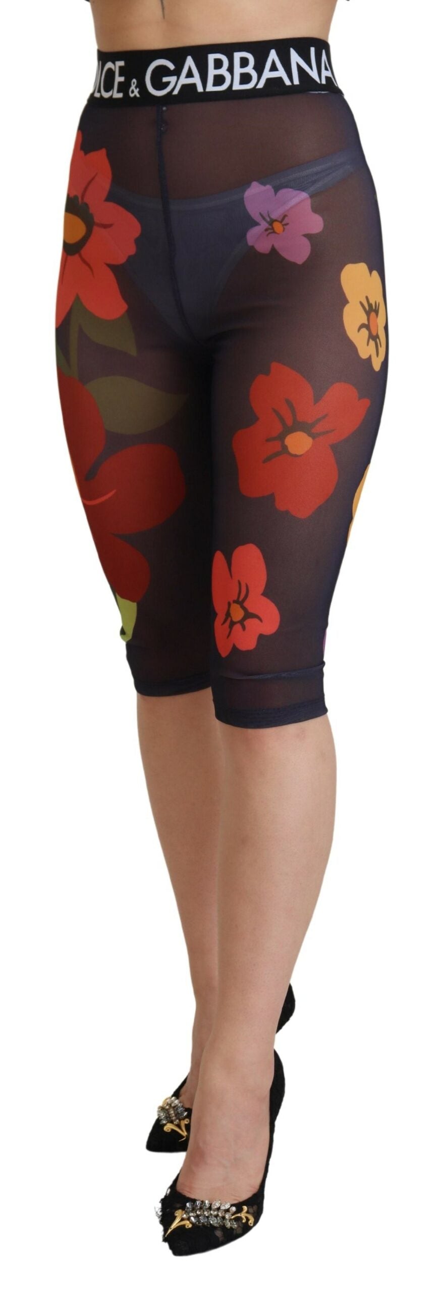 Dolce &amp; Gabbana - Leggings taille haute élégants à imprimé floral
