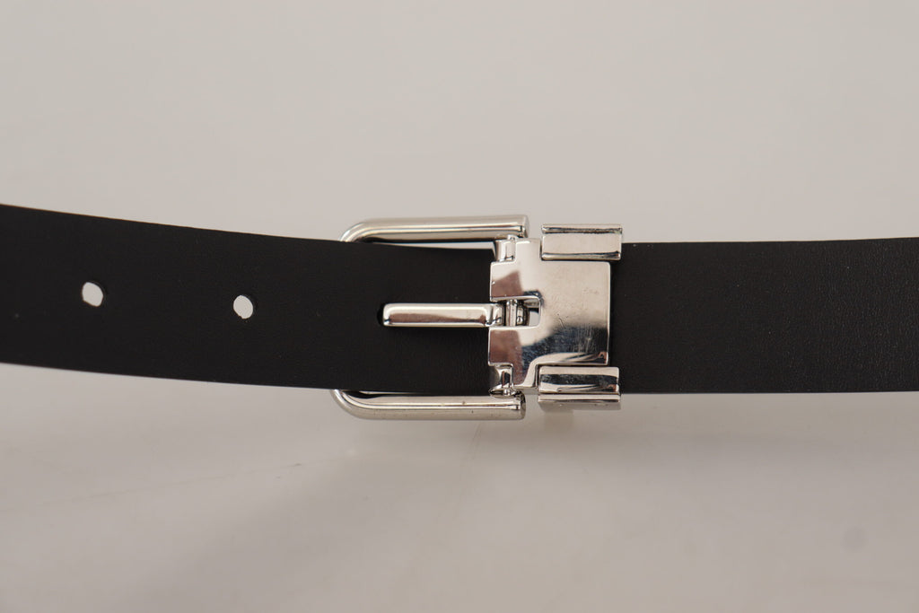 Dolce &amp; Gabbana Eleganter Ledergürtel mit Metallschnalle