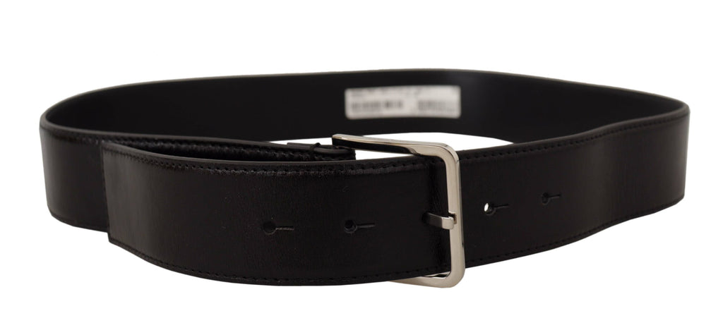 Ceinture élégante en cuir Dolce &amp; Gabbana avec boucle en métal
