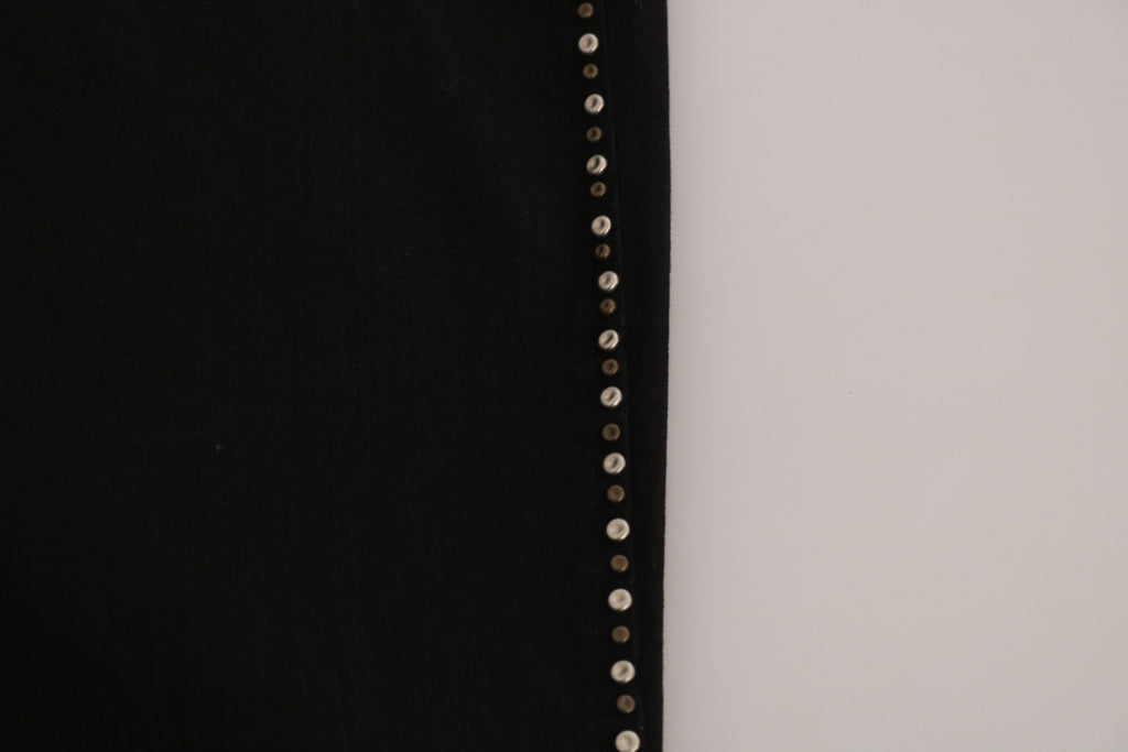 Costume National Chic Skinny Jeans in Schwarz mit mittlerer Taille