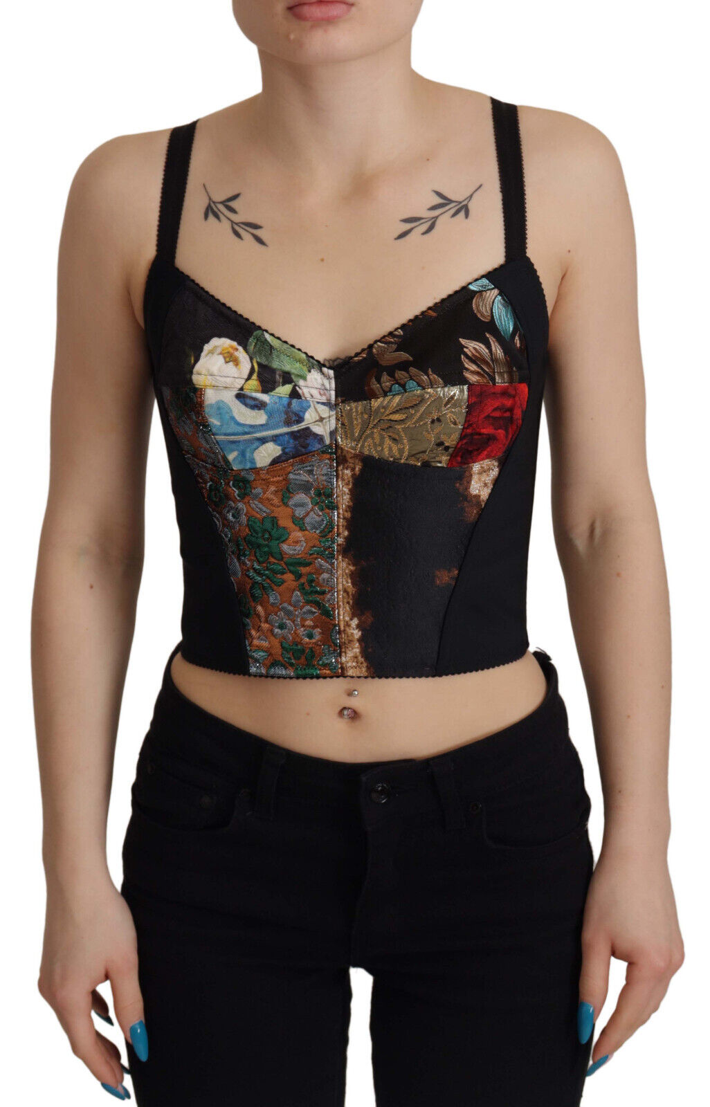 Chemisier corset fleuri élégant Dolce &amp; Gabbana