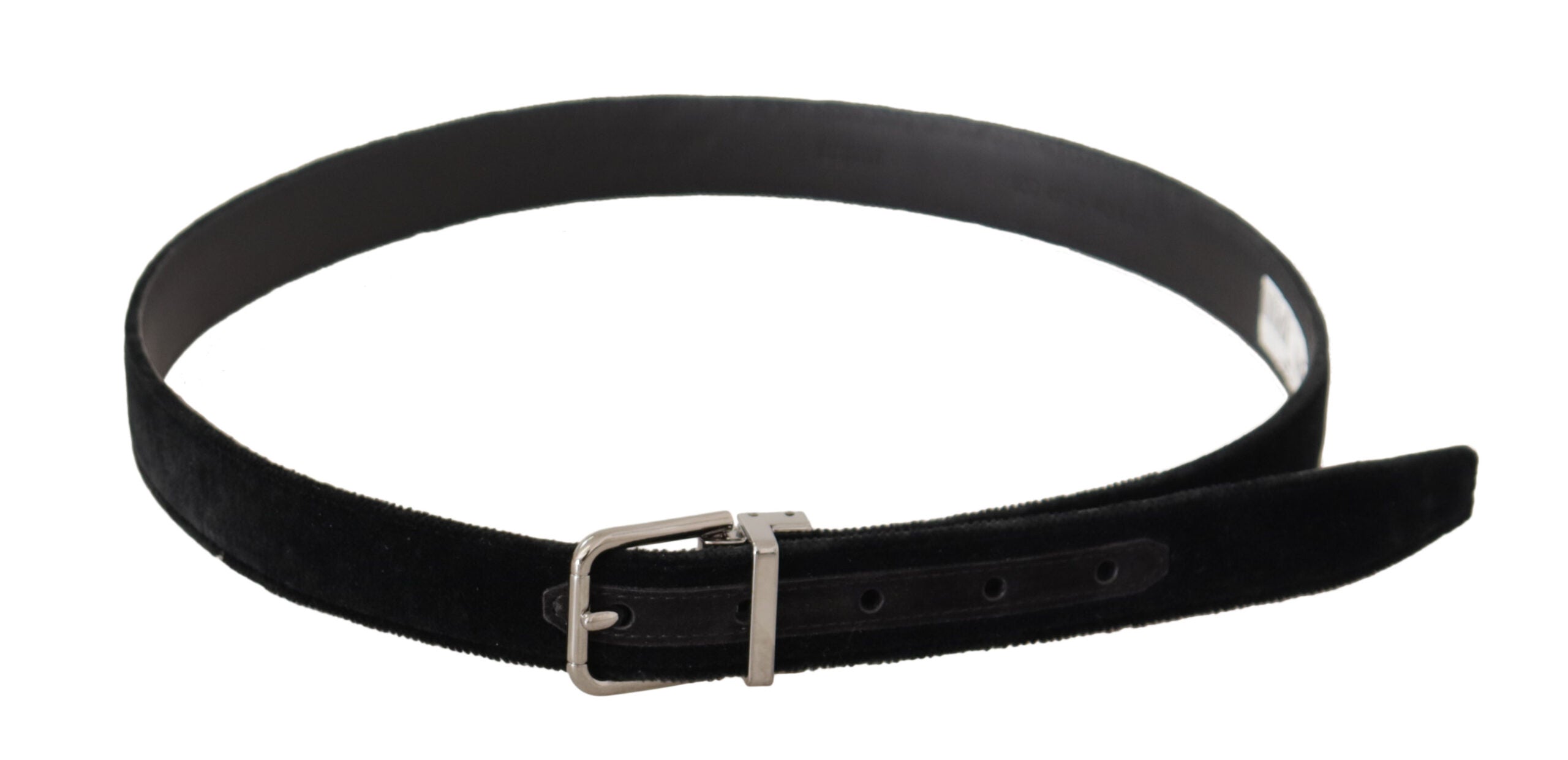 Ceinture élégante en velours noir Dolce &amp; Gabbana