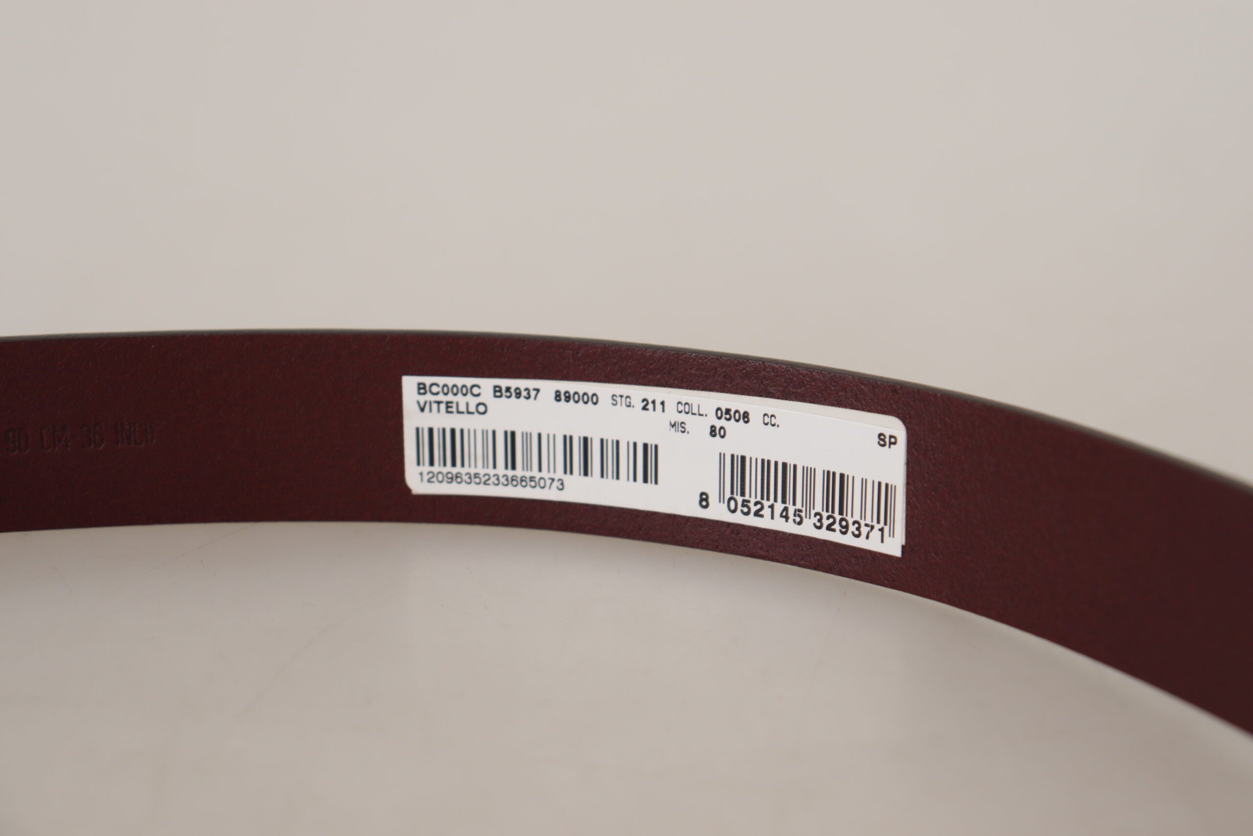 Ceinture en cuir marron luxe Dolce &amp; Gabbana avec boucle en métal
