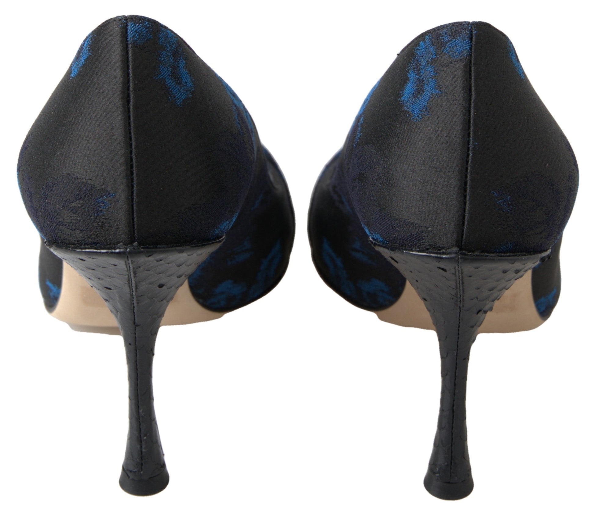 Escarpins élégants Dolce &amp; Gabbana ornés de cristaux bleus