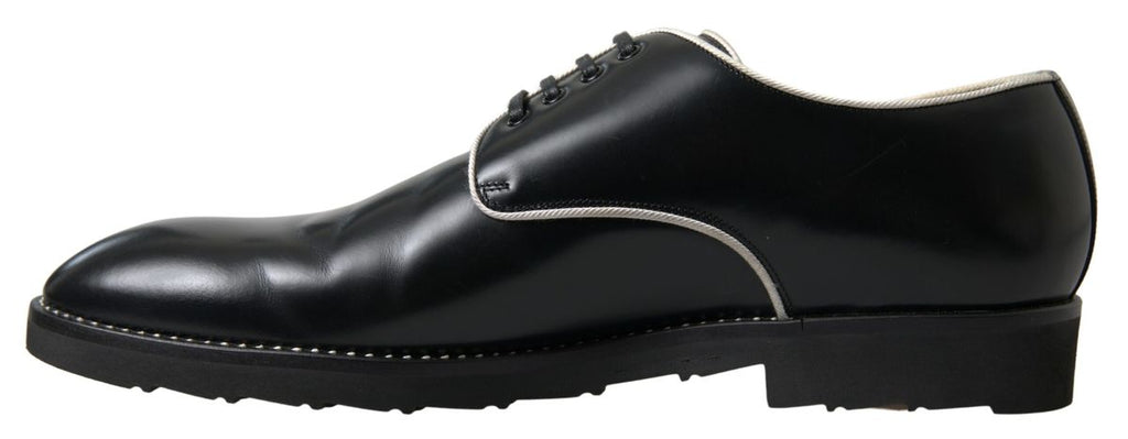 Chaussures habillées noires et blanches élégantes pour hommes Dolce &amp; Gabbana