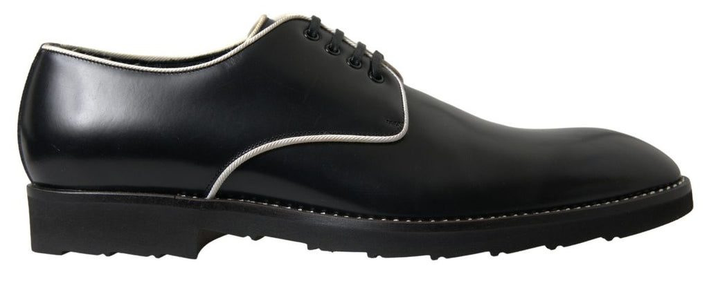 Chaussures habillées noires et blanches élégantes pour hommes Dolce &amp; Gabbana