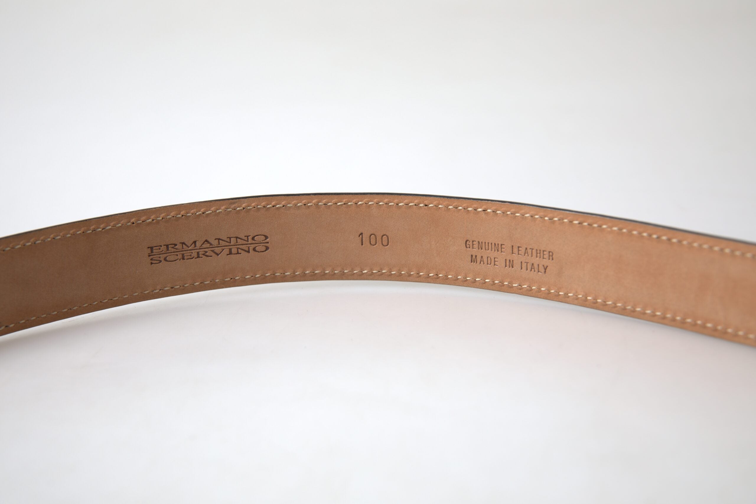 Ceinture en cuir italien Ermanno Scervino avec boucle en métal