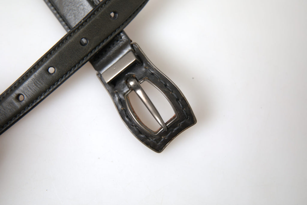 Ceinture en cuir italien Ermanno Scervino avec boucle en métal