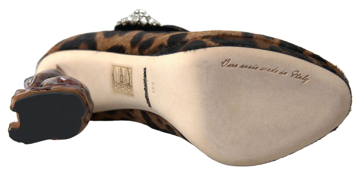 Escarpins à talons léopard élégants Dolce &amp; Gabbana pour une sophistication chic