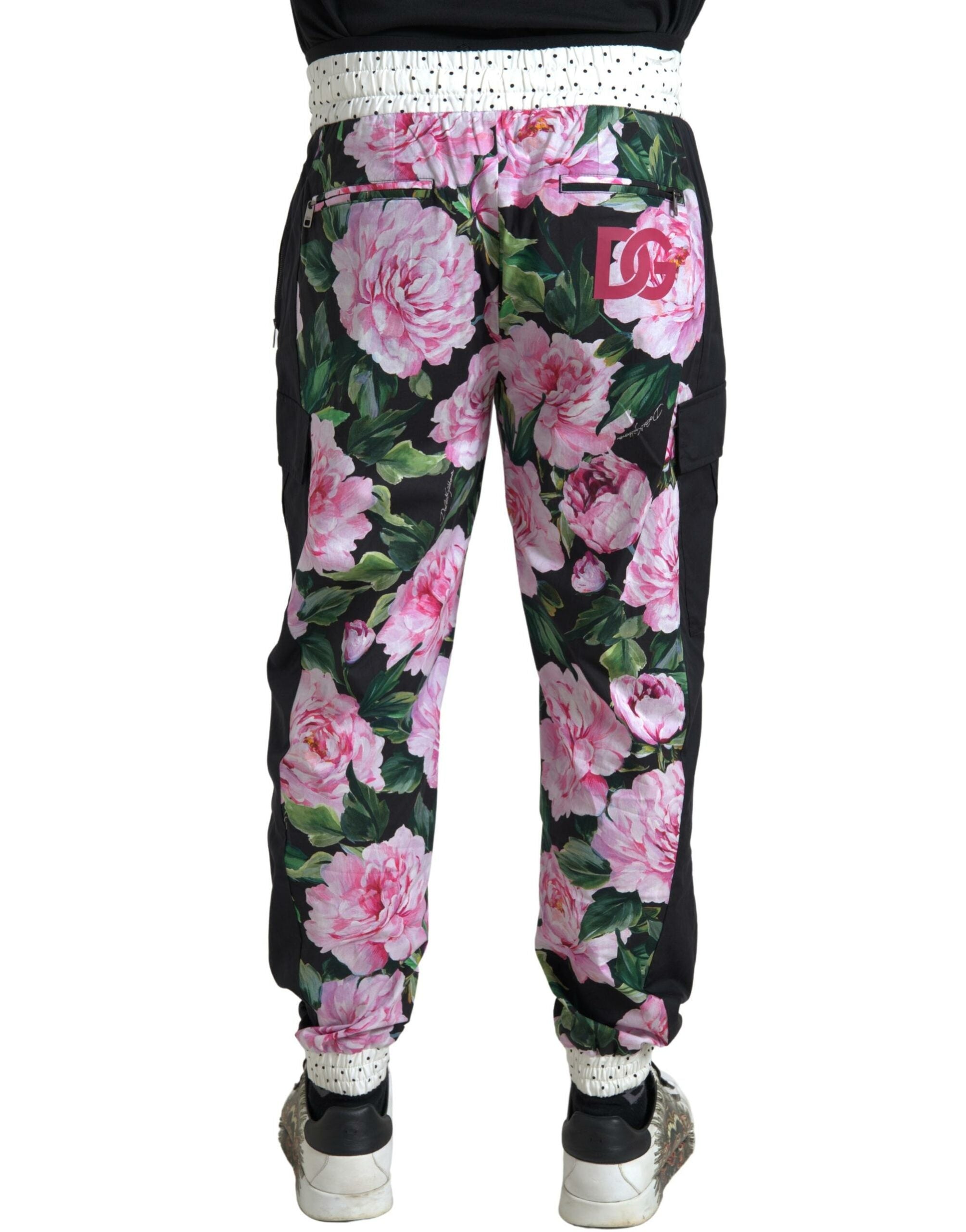 Dolce &amp; Gabbana Elegante mehrfarbige Baumwoll-Jogginghose