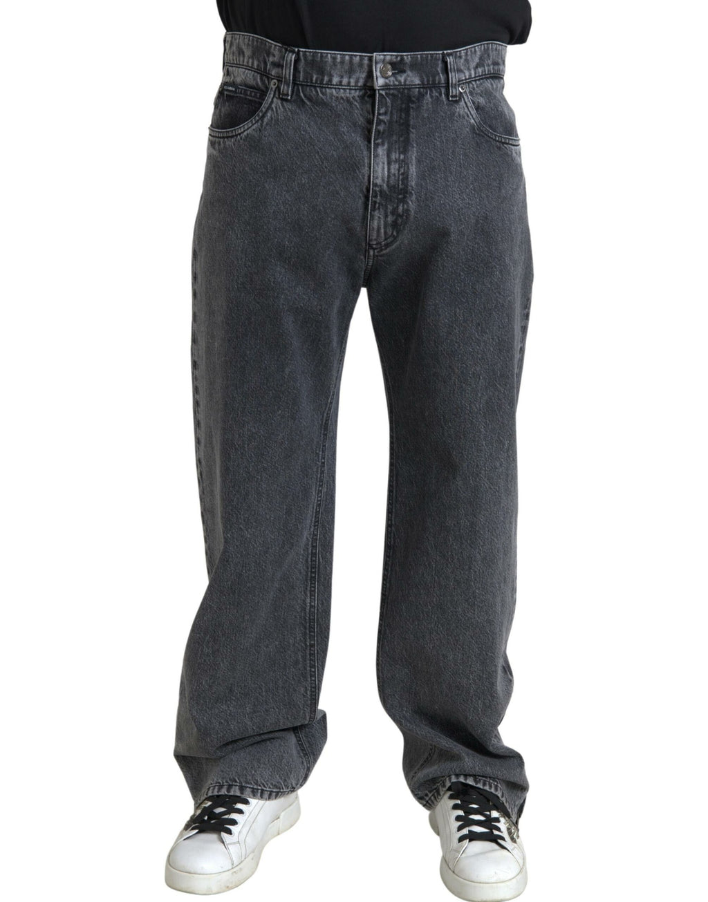 Jean droit gris foncé élégant Dolce &amp; Gabbana