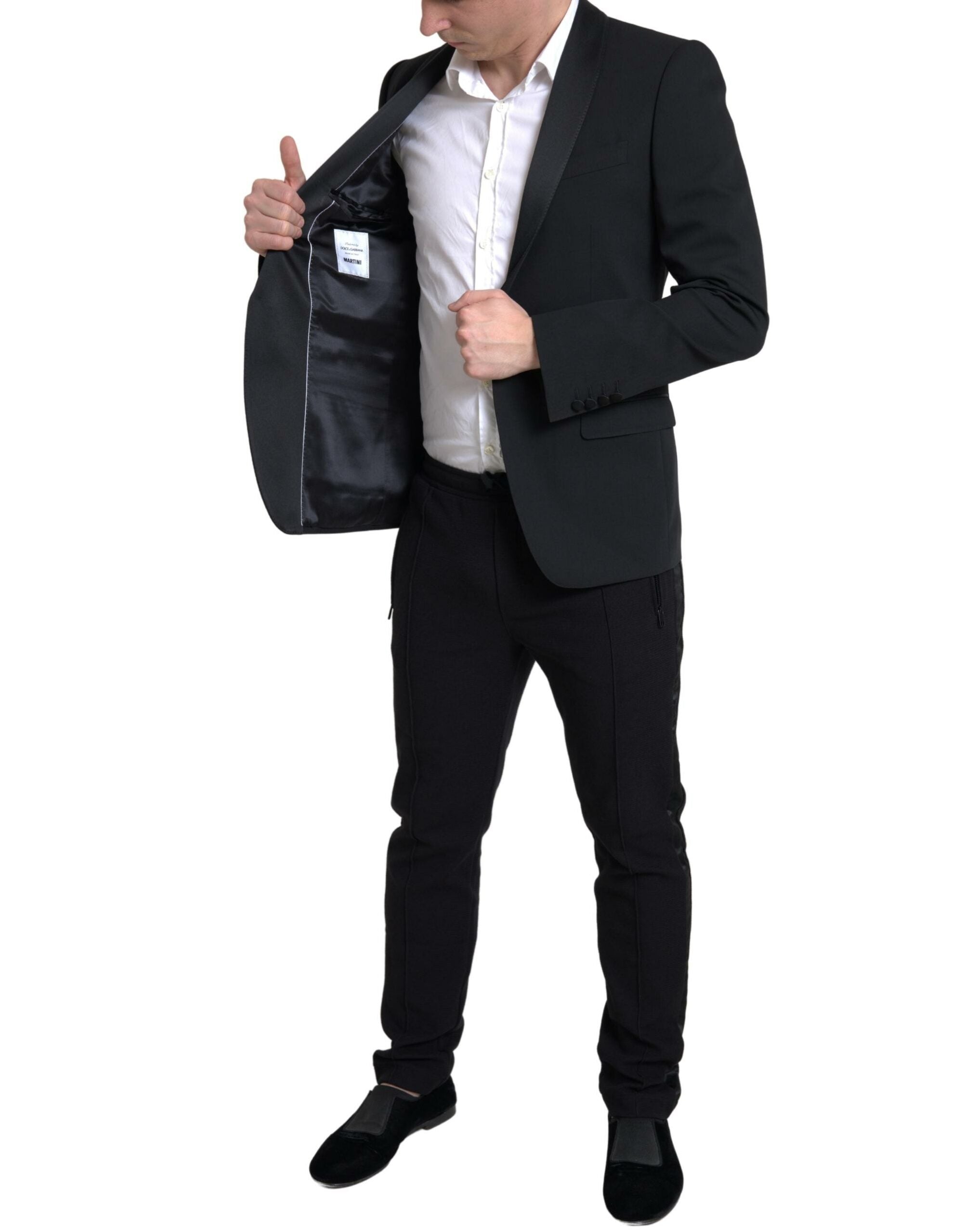 Blazer slim fit chic en laine vierge Dolce &amp; Gabbana