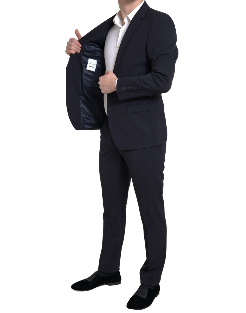 Dolce &amp; Gabbana – Eleganter, dunkelblauer Martini-Anzug im Slim Fit
