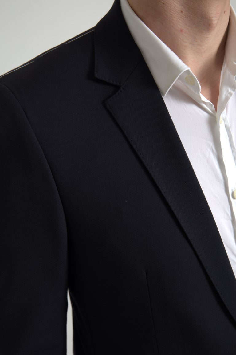 Dolce &amp; Gabbana – Eleganter, dunkelblauer Martini-Anzug im Slim Fit