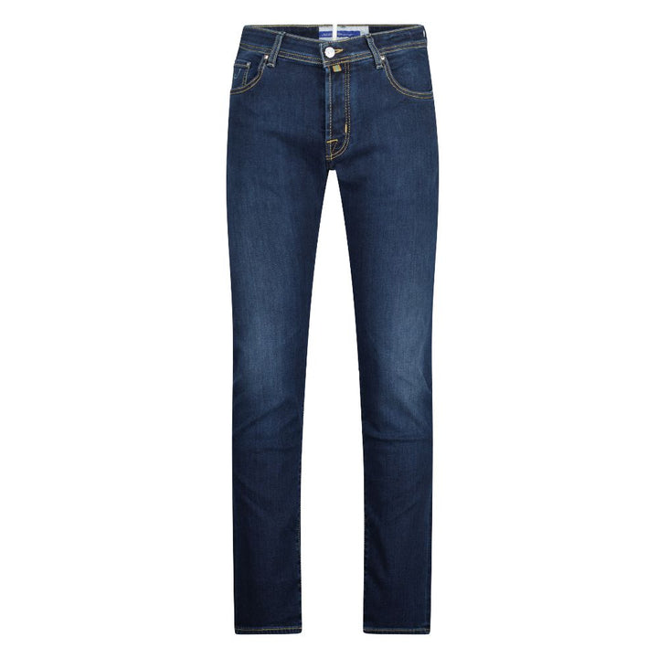 Jacob Cohen Elegante Slim Fit Dunkelblaue Jeans