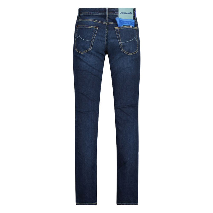 Jacob Cohen Elegante Slim Fit Dunkelblaue Jeans