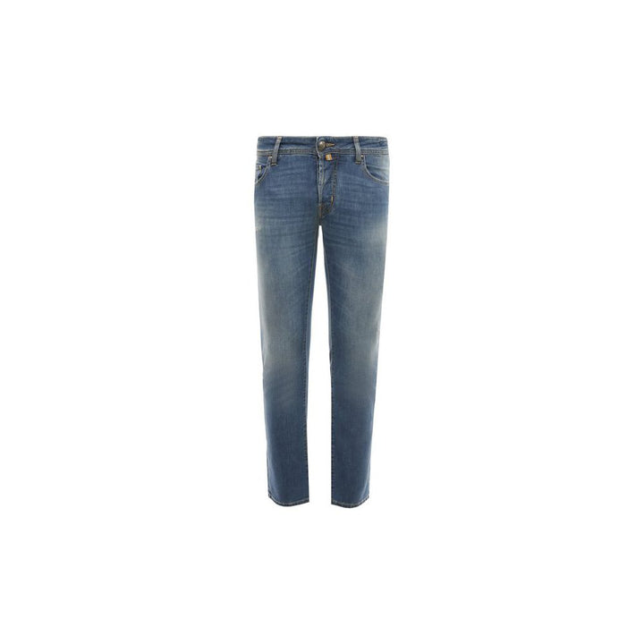 Jacob Cohen Hellblaue Herrenjeans aus Baumwolle mit Stretch-Passform