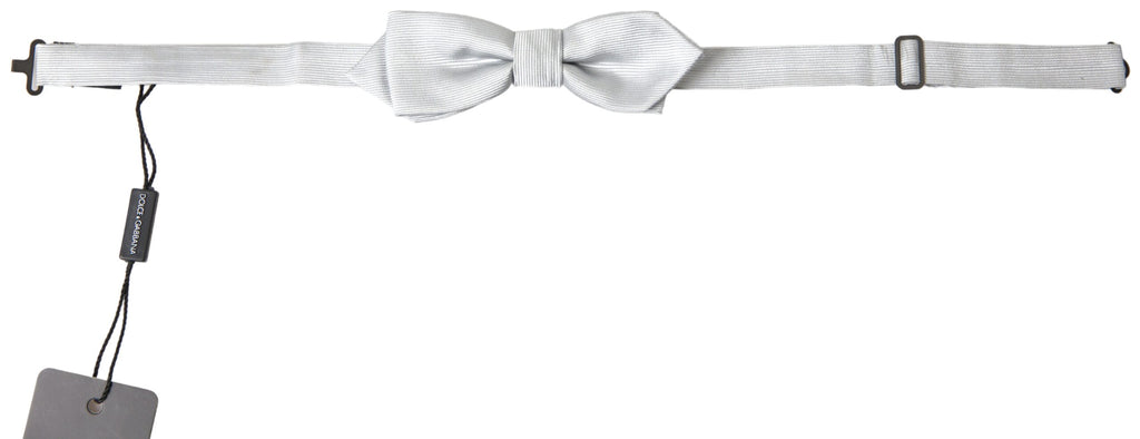 Dolce &amp; Gabbana – Elegante Seidenfliege in Grau