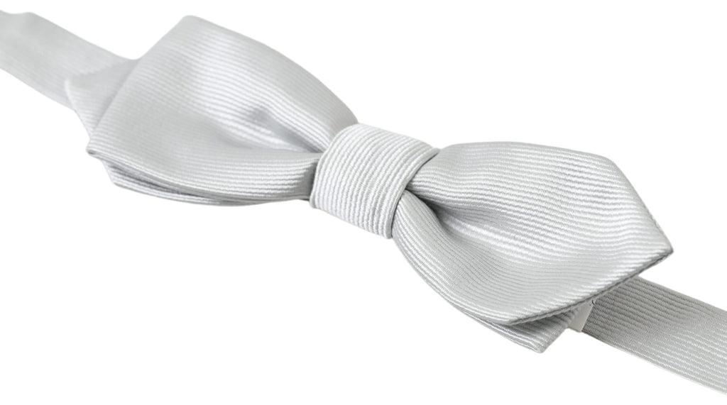 Dolce &amp; Gabbana – Elegante Seidenfliege in Grau