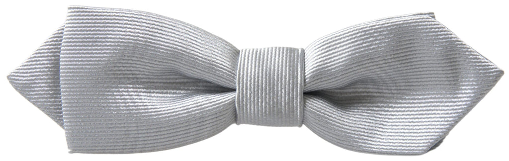 Dolce &amp; Gabbana – Elegante Seidenfliege in Grau