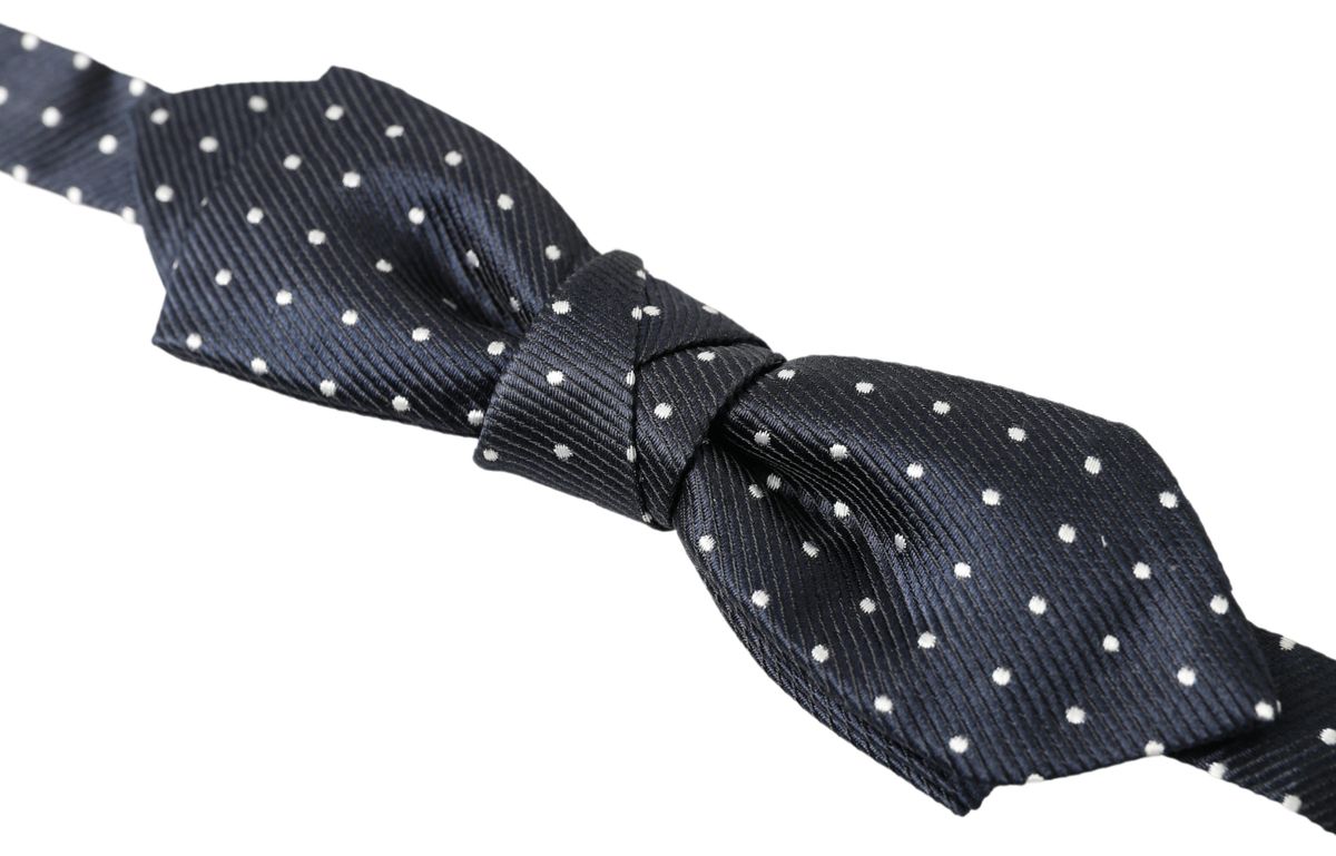 Dolce &amp; Gabbana Elegante blaue Seidenfliege