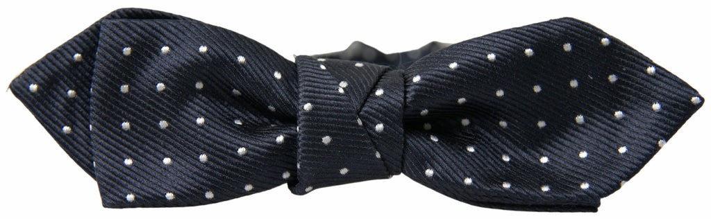 Dolce &amp; Gabbana Elegante blaue Seidenfliege