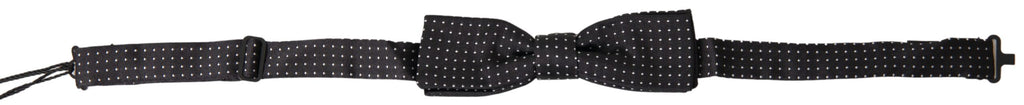 Dolce &amp; Gabbana Elegante schwarze Seidenfliege
