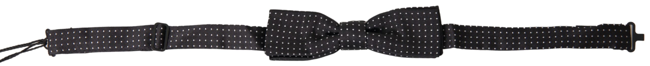 Dolce &amp; Gabbana Elegante schwarze Seidenfliege