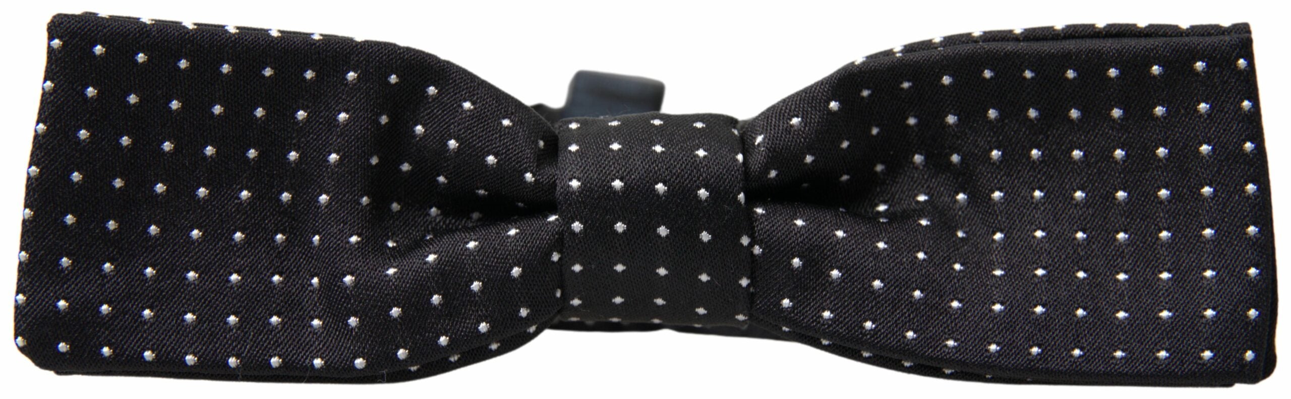 Dolce &amp; Gabbana Elegante schwarze Seidenfliege