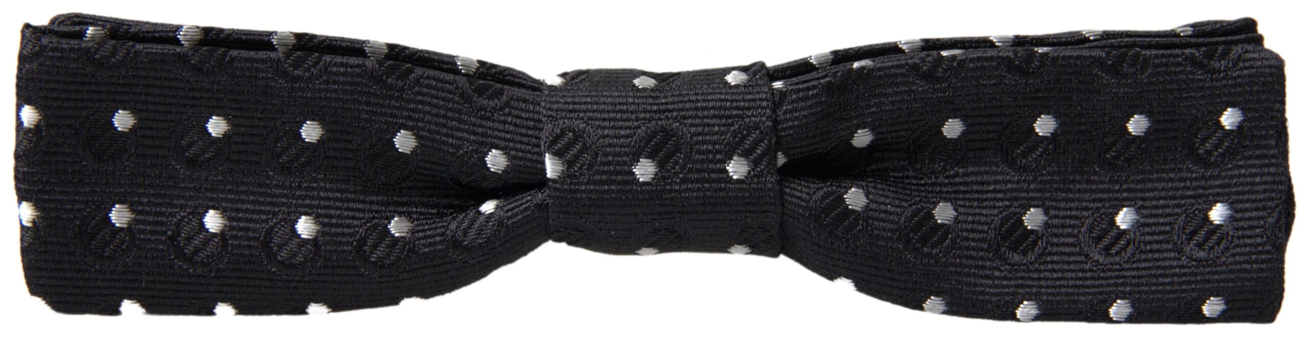 Dolce &amp; Gabbana – Elegante schwarze Seidenfliege mit charakteristischem Verschluss