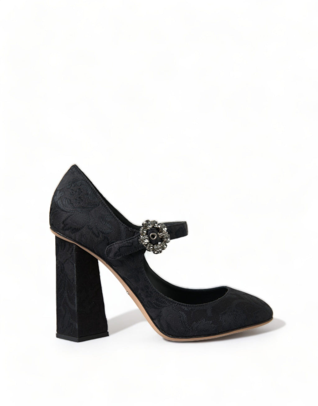 Dolce &amp; Gabbana – Schicke Mary-Janes-Pumps aus schwarzem Brokat