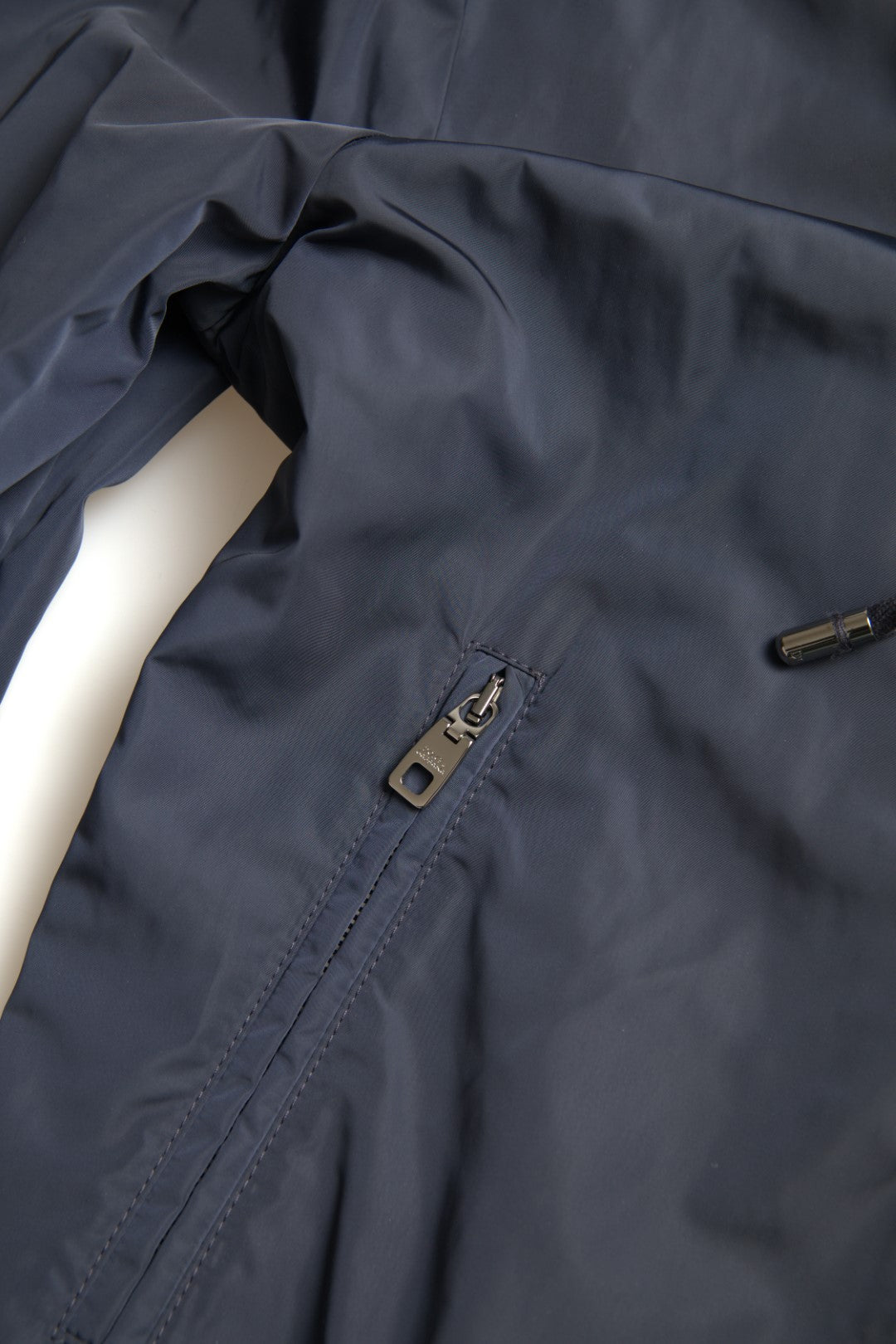 Dolce &amp; Gabbana Elegantes blaues Kapuzensweatshirt mit Reißverschluss