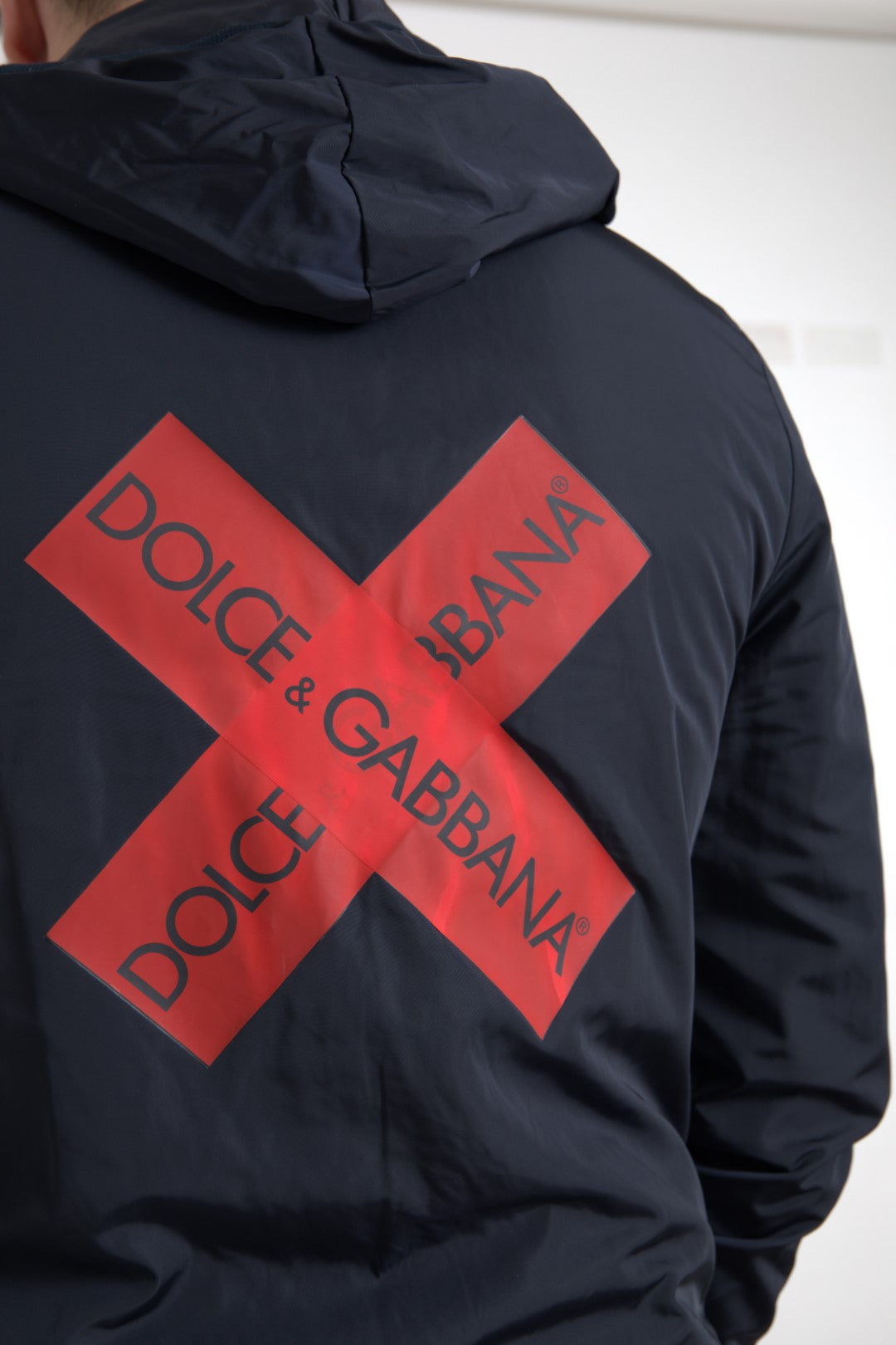 Dolce &amp; Gabbana Elegantes blaues Kapuzensweatshirt mit Reißverschluss