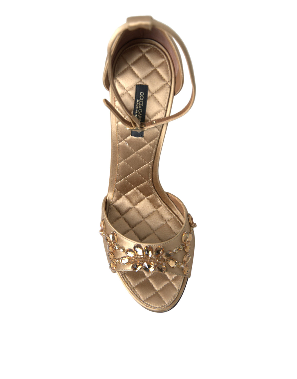 Dolce &amp; Gabbana Sandalen mit Kristallverzierung und Absatz