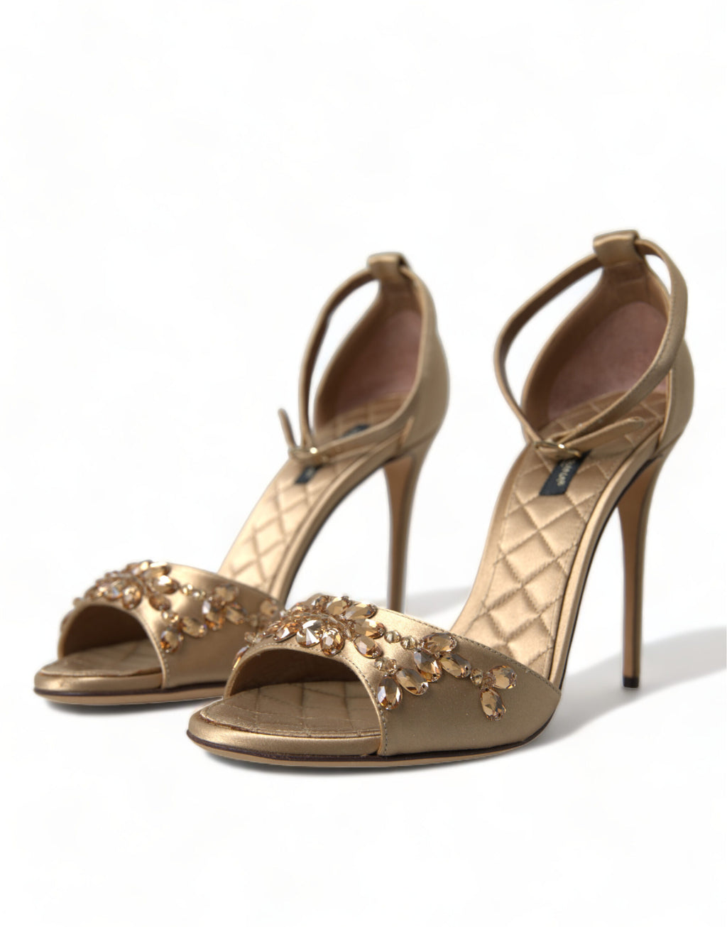 Dolce &amp; Gabbana Sandalen mit Kristallverzierung und Absatz