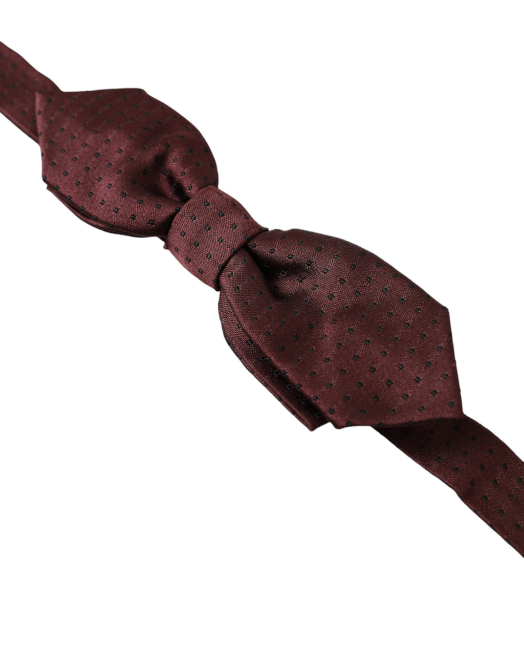 Dolce &amp; Gabbana Elegante Fliege aus Seide in Bordeaux